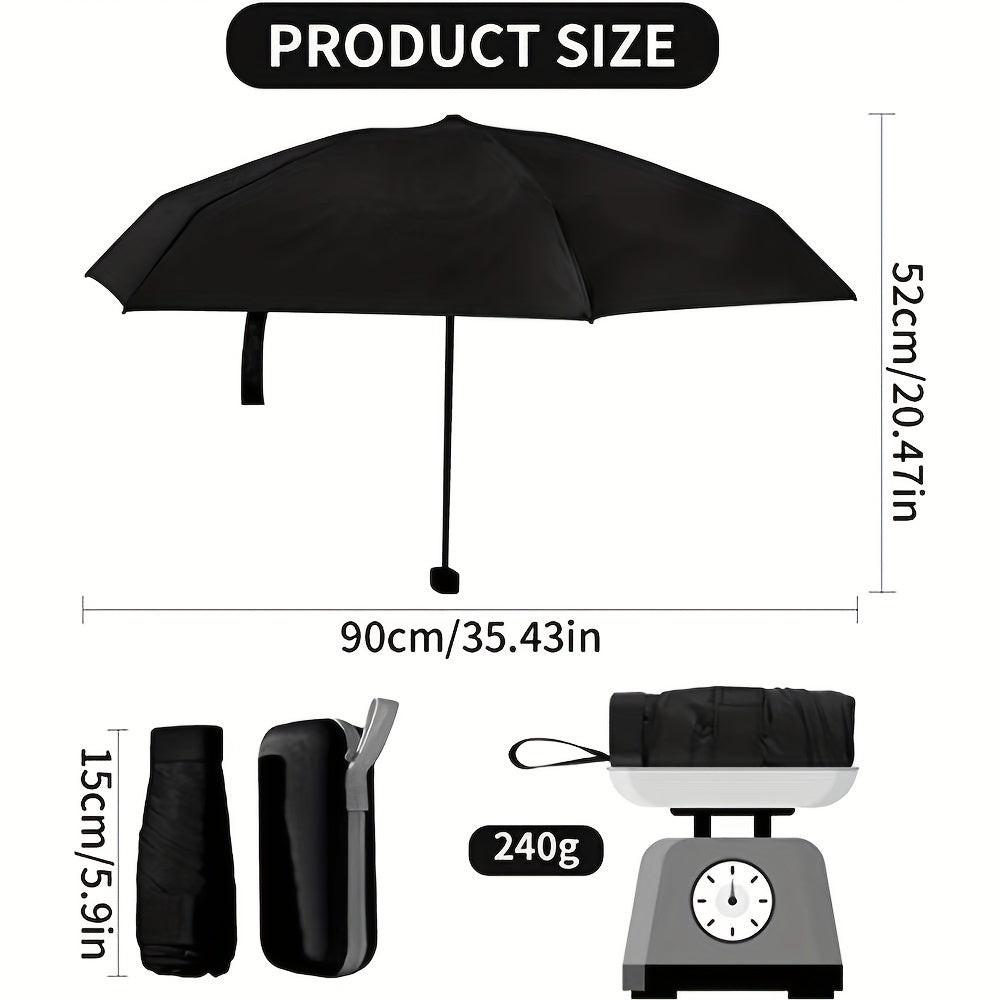 Popular Multi-Color Foldable Mini Pocket Umbrella, High-Quality Travel Umbrella, Lightweight Portable Umbrella for Christmas, Valentine's Day, Mother's Day, Women's Day, Ramadan, and Birthday Gifts