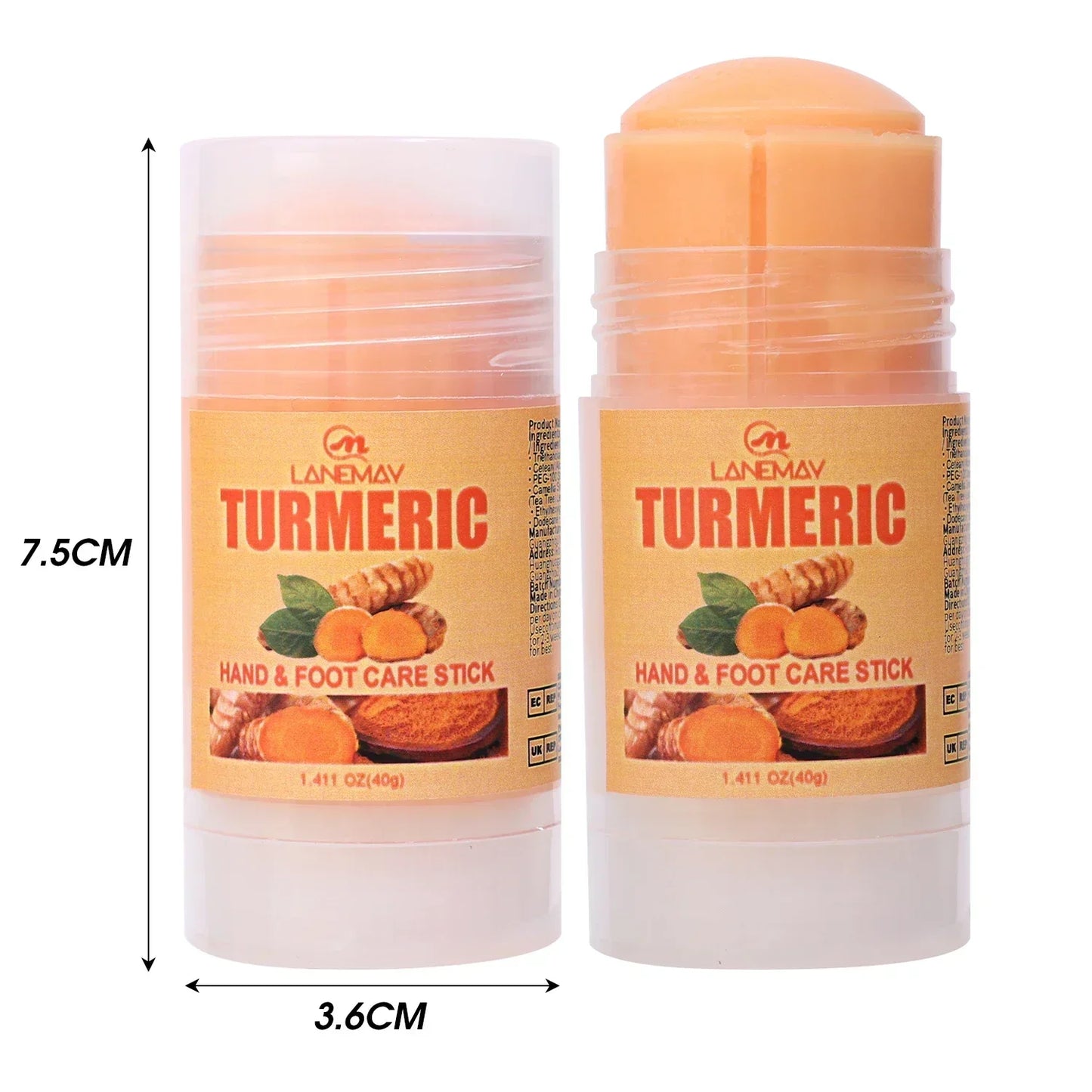 Crème Hydratante en Profondeur pour les Pieds Secs et Craquelés, Talon, Doux, Adoucissant la Peau, Fruité, Soins des Mains et des Pieds, Outils en Bâton, 40g