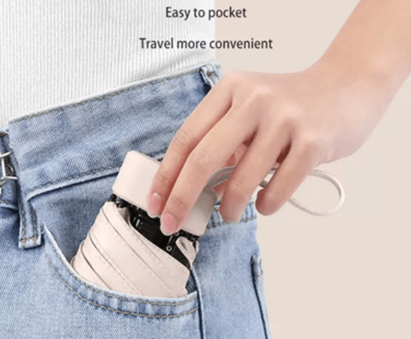 Popular Multi-Color Foldable Mini Pocket Umbrella, High-Quality Travel Umbrella, Lightweight Portable Umbrella for Christmas, Valentine's Day, Mother's Day, Women's Day, Ramadan, and Birthday Gifts